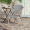 Flash Furniture Marseille French Bistro Stacking Chair w/Arms, Black/White Textilene and Bamboo Print Alum Frame SDA-ADS642108-BLKWH-LTNAT-GG - alternate 3
